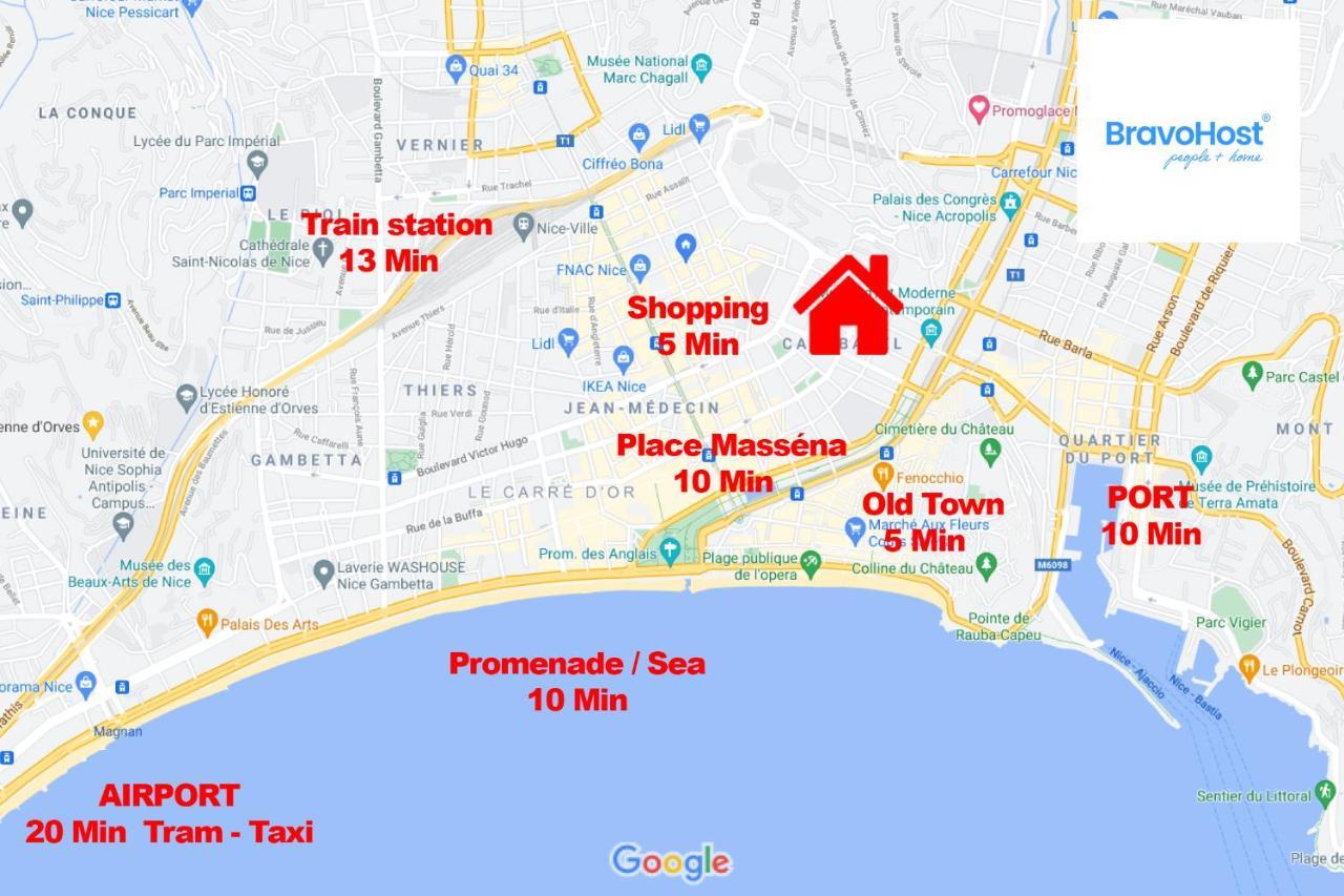 尼斯Gioffredo 4 Pers Centrale Wifi公寓 外观 照片